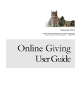 Online Giving User Manual