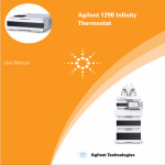 Agilent 1290 Infinity Thermostat - User Manual