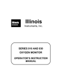 EC900 Series Oxygen Analyzer User Manual