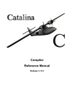 Catalina Reference Manual