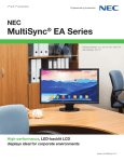 MultiSync® EA Series - NEC Display Solutions