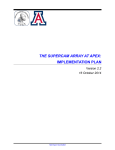 implementation plan - University of Arizona