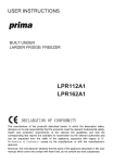 LPR112A1 LPR162A1 - Prima Appliance Care
