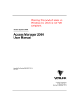 Access Manager 2000 User Manual