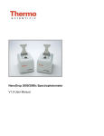 Thermo Scientific NanoDrop 2000/2000c Spectrophotometer manual