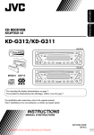 JVC KD-G317 User Guide Manual - CaRadio