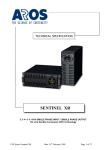 Sentinel XR Technical Specification.