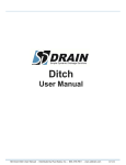 SD Drain Ditch user`s manual