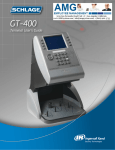 HandPunch GT-400 | User Manual | AMGSYSTEM