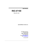 RIO-47100 User Manual manRIO47100