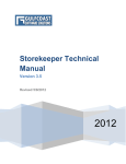 Storekeeper Technical Manual - Gulfcoast Software Solutions