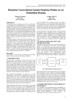 Resistive Touch Sensor based Graphics Plotter on an Embedded