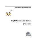 Bright Futures User Manual (Providers)