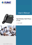 High Definition PoE IP Phone (1-Line)