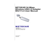 NETGEAR 54 Mbps Wireless USB 2.0 Adapter WG111v3 User Manual