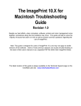 ImagePrint Macintosh Troubleshooting Guide (Cont.)