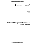 MPC8245UM: MPC8245 Integrated Processor User`s Manual