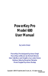 PowerKey Pro Model 600 User Manual