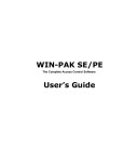 WIN-PAK SE/PE User`s Guide