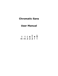 Chromatic Sans User manual