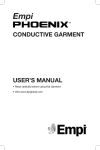 Empi Phoenix Conductive Garment User Manual