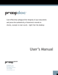User`s Manual - Proofspace.com