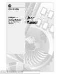 1769-6.0, Compact I/O Analog Modules, User Manual