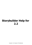Storybuilder Software Help for v2.2 Sept 2011