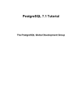 PostgreSQL 7.1 Tutorial