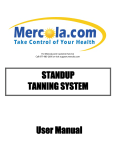STANDUP TANNING SYSTEM User Manual