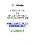 HAZLETON AREA SCHOOL DISTRICT
