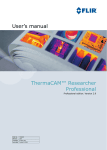 User`s manual ThermaCAM™ Researcher Professional