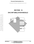 SECTION 10 ON-CHIP EMULATION MODULE