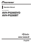 AVH-P5200DVD AVH-P5200BT
