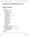 OpenSCAD User Manual/Print version Table of Contents