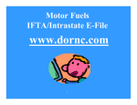 Motor Fuels IFTA/Intrastate E-File