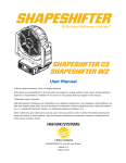 SHAPESHIFTER C2 and W2 User Manual