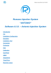 Romano Injection System “ANTONIO” Software A.I.S.