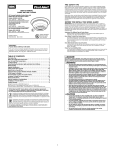 USER`S MANUAL TABLE OF CONTENTS FIRE SAFETY