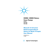 HS452, HS652 Rotary Vane Pumps