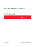 Stellaris LM4F232 Evaluation Board User`s Manual