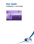 PharmSpec 2.1 Software User Guide