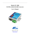 ATC-3000 TCPIP to serial User Manual