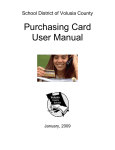 Purchasing Card User Manual