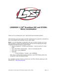 1/36 Xcelorin 8750Kv Brushless Combo User Manual