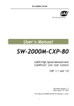 Sweep 2000M-CXP-80 User Manual