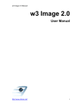W3 Image 2.0 Manual