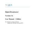 Digital Broadcaster Version 3.4 User Manual – Utilities