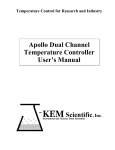 Apollo Dual Channel Temperature Controller User`s Manual