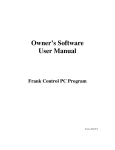 Owner`s Software User Manual